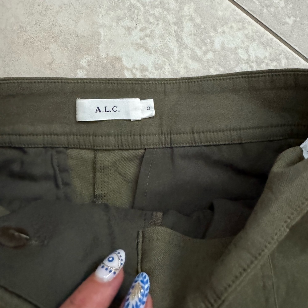 A.L.C. Olive Green Trousers - Picture 3 of 5